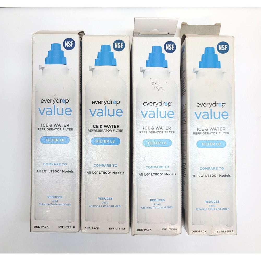 Everydrop Value Refrigerator Water Filter L8 4-Pack LG LT800P EVFILTERL8